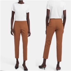 Theory Thaniel Approach Stretch Cropped Pants in Caramel 6 EUC
